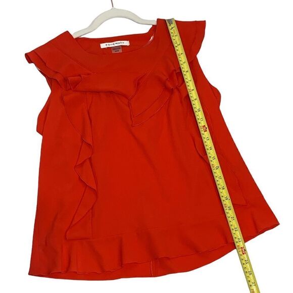 𝅺bianca Nygard Red Ruffled Top - Picture 7 of 8